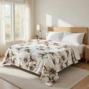 Cozy Queen Size Blanket - Plush & Warm with Vibrant Colors, Lilly